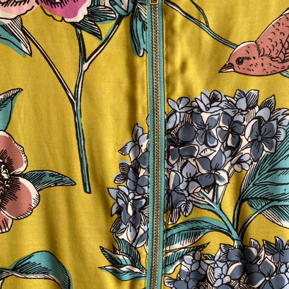 Boden Silk Blend Botanical Print Blouse - Picture 5 of 8